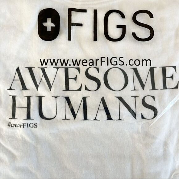 FIGS Awesome Humans Super Soft Wear FIGS Long Sleeve Tee - Picture 7 of 8